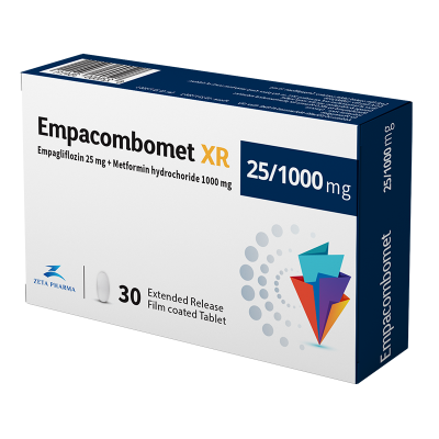 EMPACOMBOMET XR 25 / 1000 MG ( EMPAGLIFLOZIN / METFORMIN ) 30 FILM-COATED TABLETS